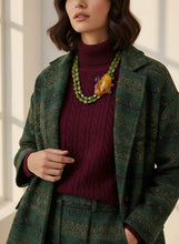 Carica l'immagine nel visualizzatore di Gallery, Collana in argento con agata verde, ambra naturale e quarzi - Rosso veneziano Gioielli