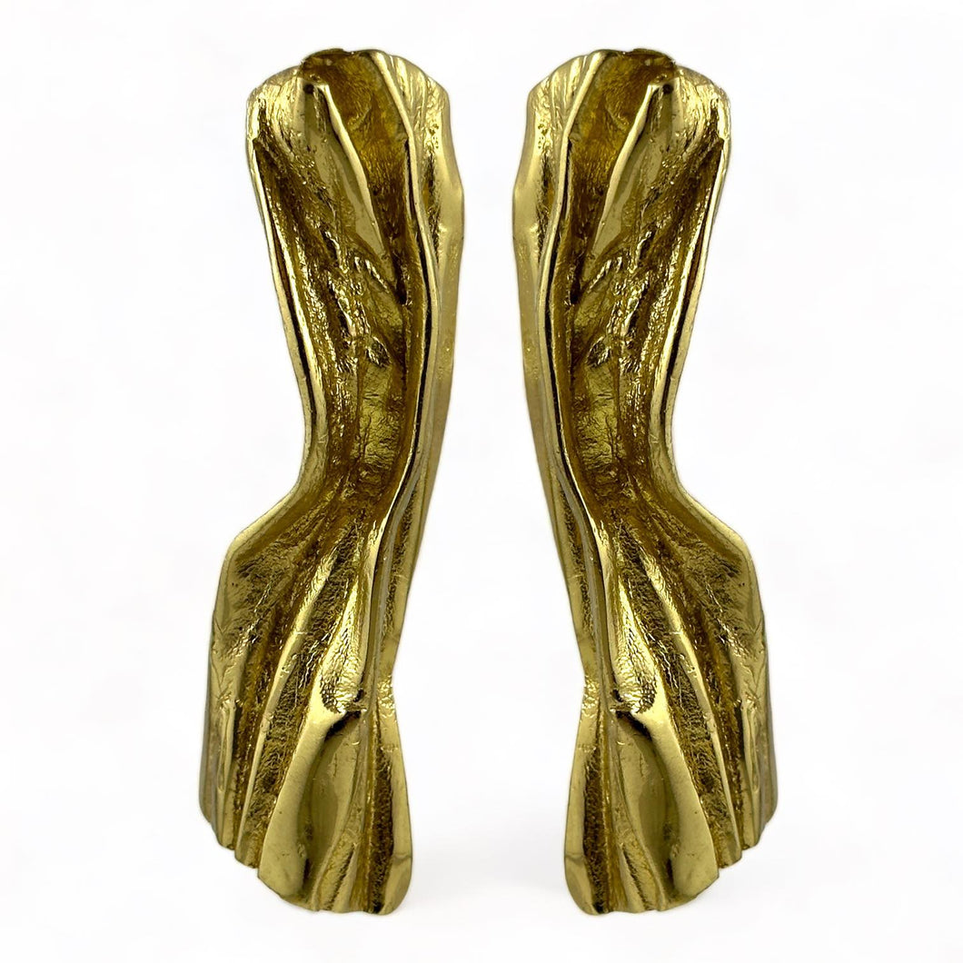 Orecchini in bronzo dorato