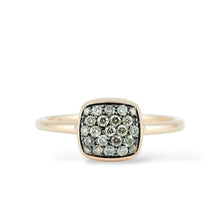 Carica l'immagine nel visualizzatore di Gallery, Anello in oro rosa con diamanti brown - Rosso Veneziano Gioielli
