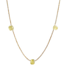 Carica l&#39;immagine nel visualizzatore di Gallery, Girocollo da donna in oro con diamanti fancy color
