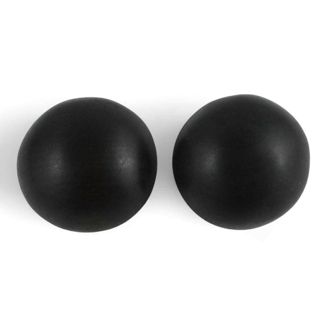 Orecchini donna semisfera in ebano - Rosso Veneziano Gioielli