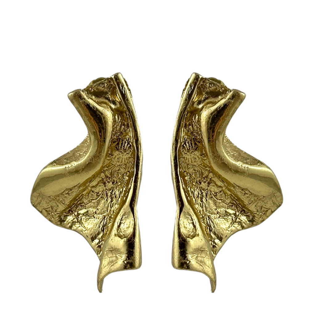 Orecchini in bronzo dorato