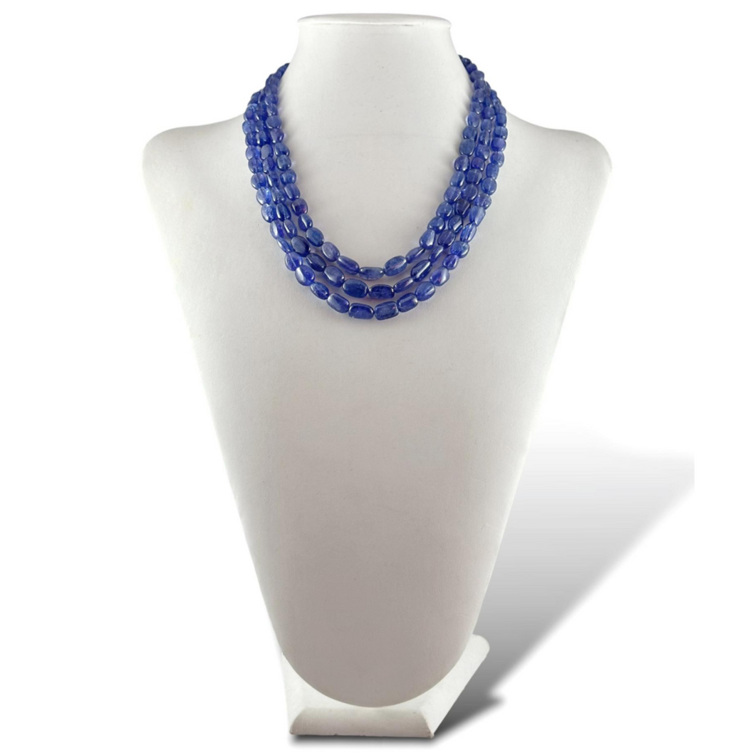 Collana triplo filo di Tanzanite