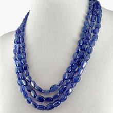 Carica l&#39;immagine nel visualizzatore di Gallery, Collana triplo filo di Tanzanite
