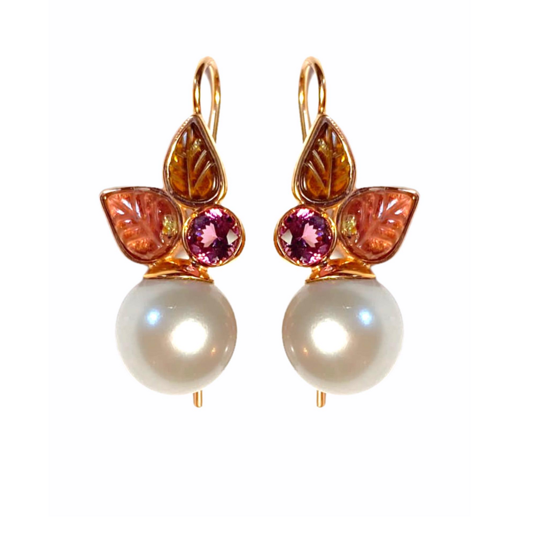 Orecchini con perle australiane